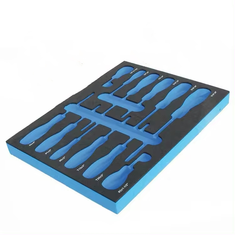 Paidu factory Custom die cutting esd white eva molded foam sample arch support insert box for industry case packing use