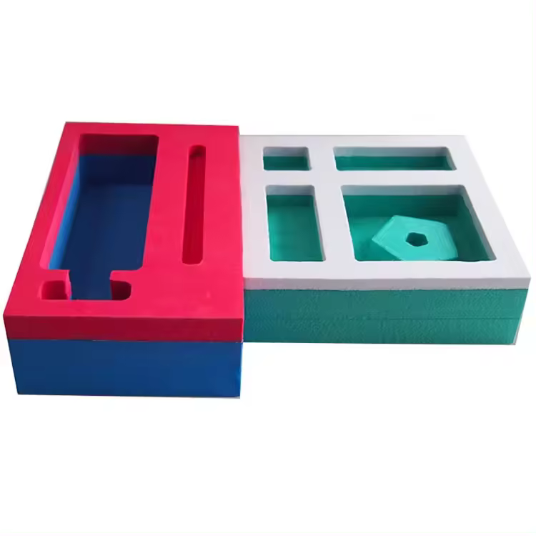 Paidu factory Export Custom die cut EVA EPE Sponge multi-function colorful eva foam lining/insert eva packing material