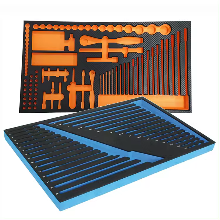 Il colore nero della schiuma di imballaggio di forma personalizzata del materiale da imballaggio ad alta densità di Paidu incide la schiuma Eva per l'imballaggio protettivo