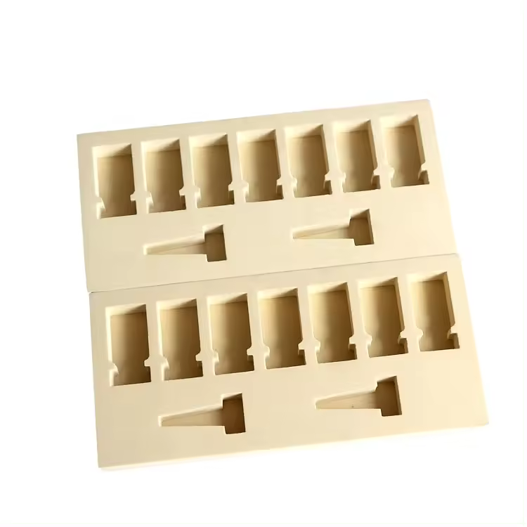 Paidu Factory custom Eva Foam Milded Insert Holding Tube Packing White for makeup cosmetic gift set black magnetic gift box