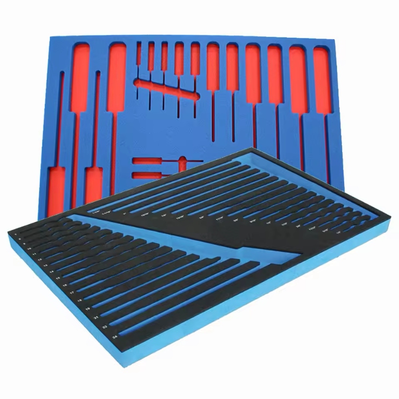 Paidu OEM ODM Factory High-end Custom Black EVA Foam Insert Packaging Die Cut Package Insert for cosmetic box perfume bottles