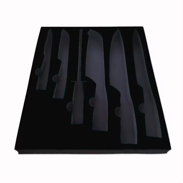Paidu Custom laser die cut Black Expandable Polyethylene carbon EVA foam cardboard tool box packaging case insert foam for box